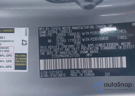2022 Lexus Rx 350 from USA, damaged, VIN 2T2HZMAAXNC251205
